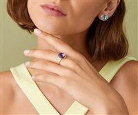 Ring Marco Bicego Woman Jaipur in Yellow Gold Ametista AB586-AT01 - AB586-AT01